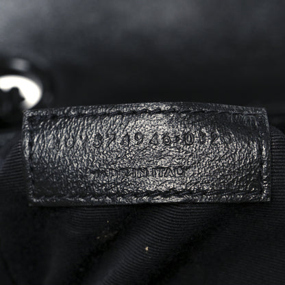 Saint Laurent Calfskin Y Quilted Monogram Monochrome Medium Loulou Chain Satchel Black 8 of 11