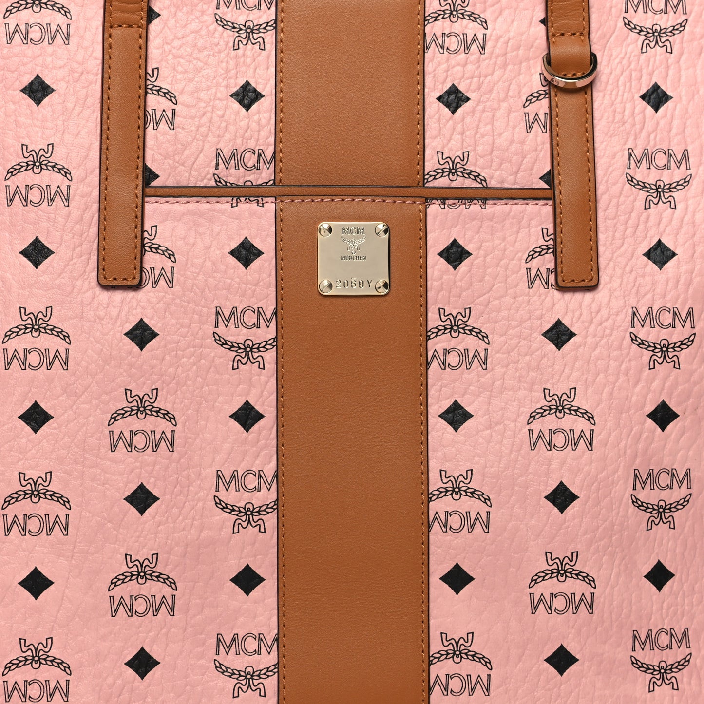 Visetos Medium Anya Zip Top Shopper Tote Soft Pink