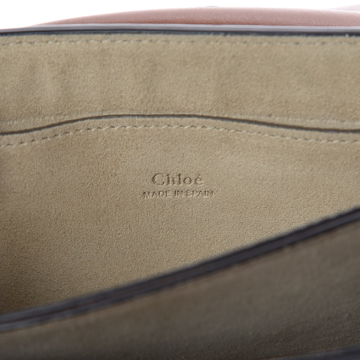 Suede Calfskin Small Faye Shoulder Bag Tobacco