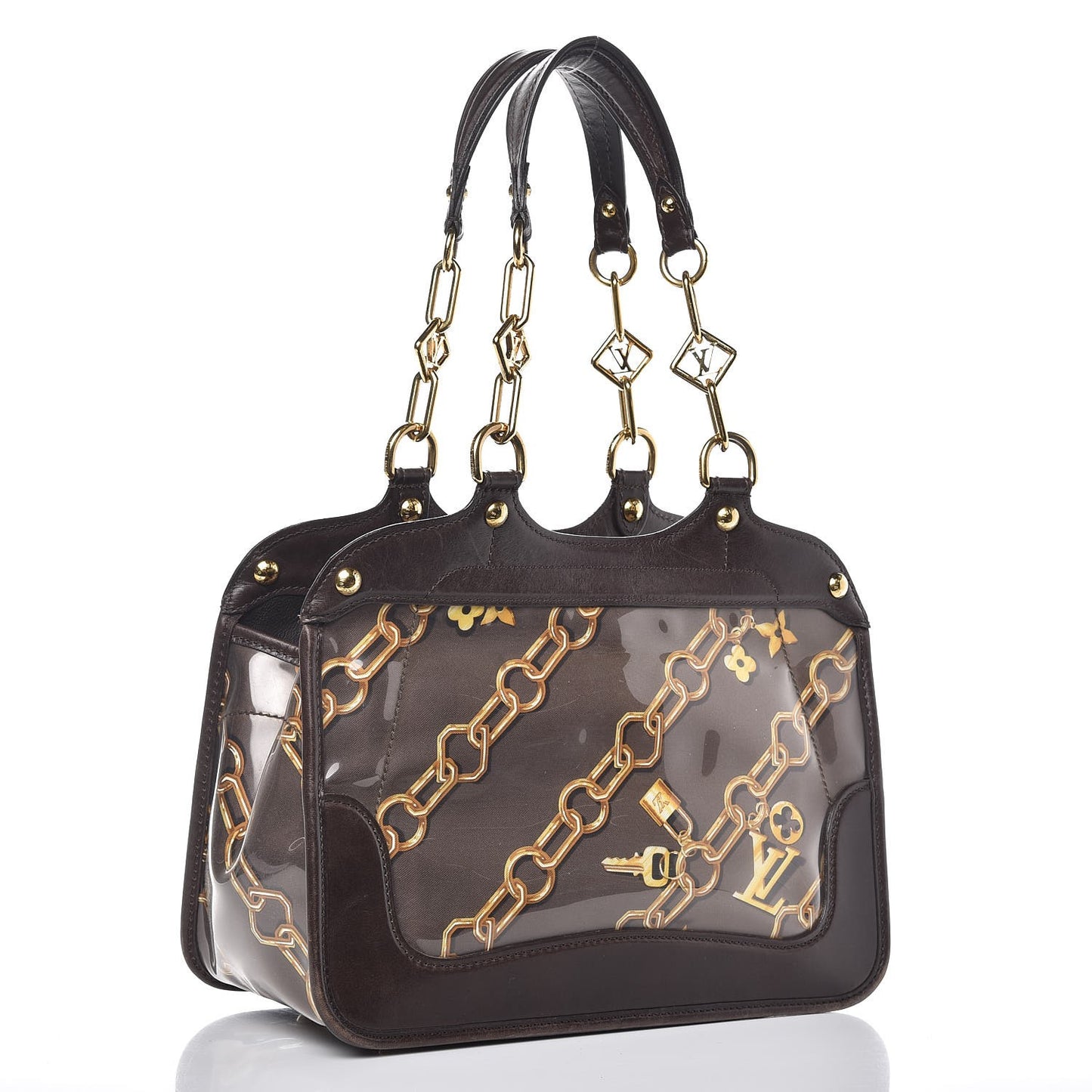 Monogram Charms Cabas Brown