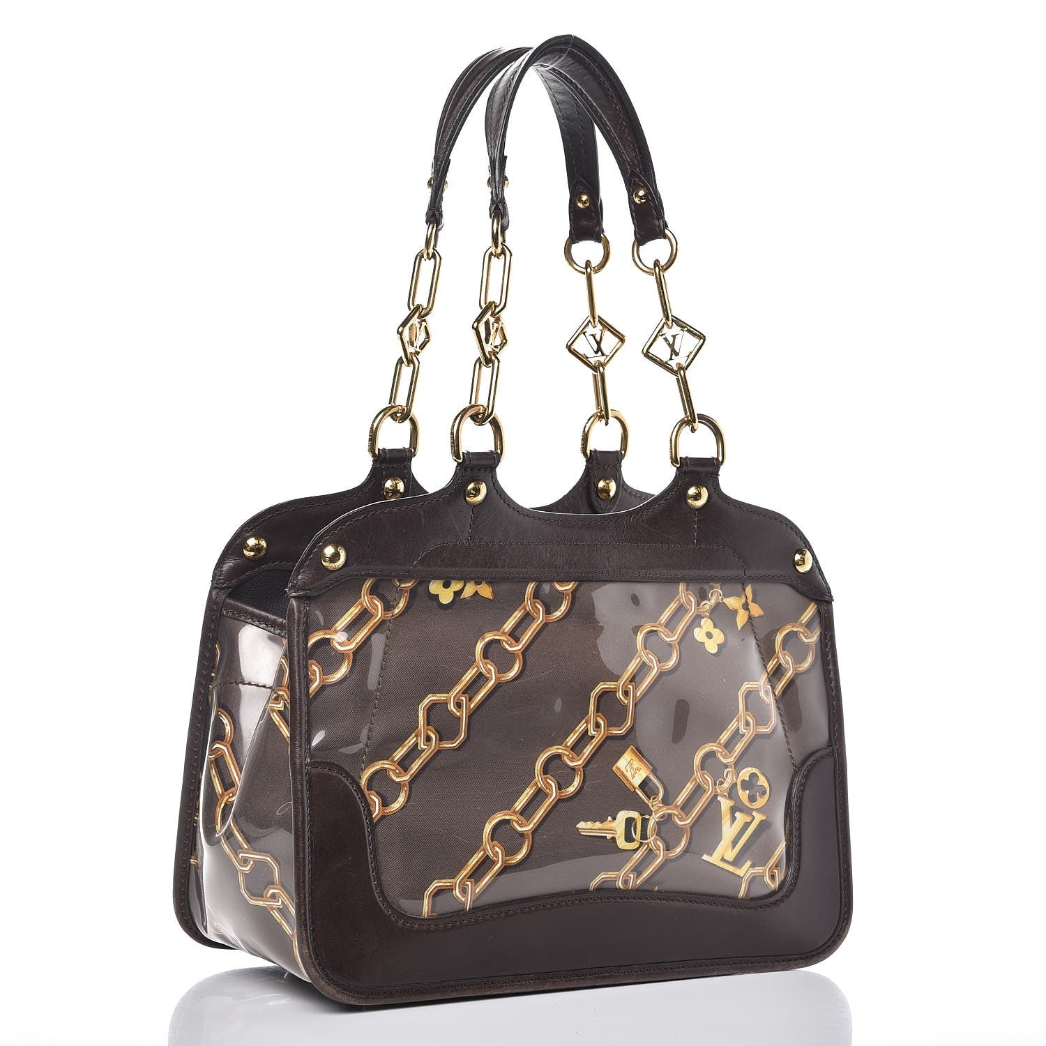 Louis Vuitton Monogram Charms Cabas Brown 3 of 15