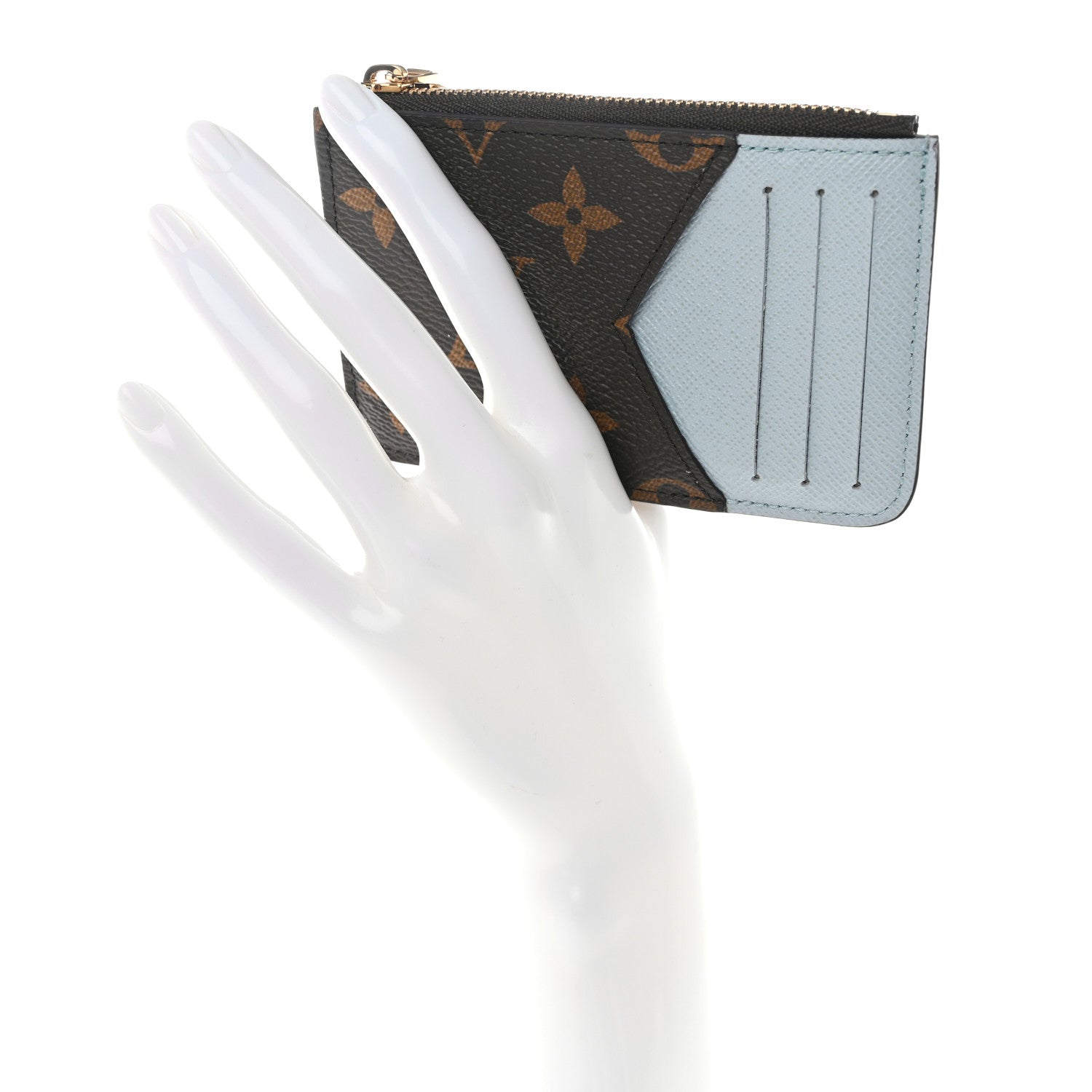 Louis Vuitton Monogram Zipped Romy Card Holder Olympe Blue 2 of 7