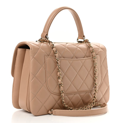 Chanel Lambskin Quilted Medium Trendy CC Flap Dual Handle Bag Beige 3 of 11