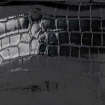 Hermes Shiny Porosus Crocodile Birkin 30 Black 8 of 15