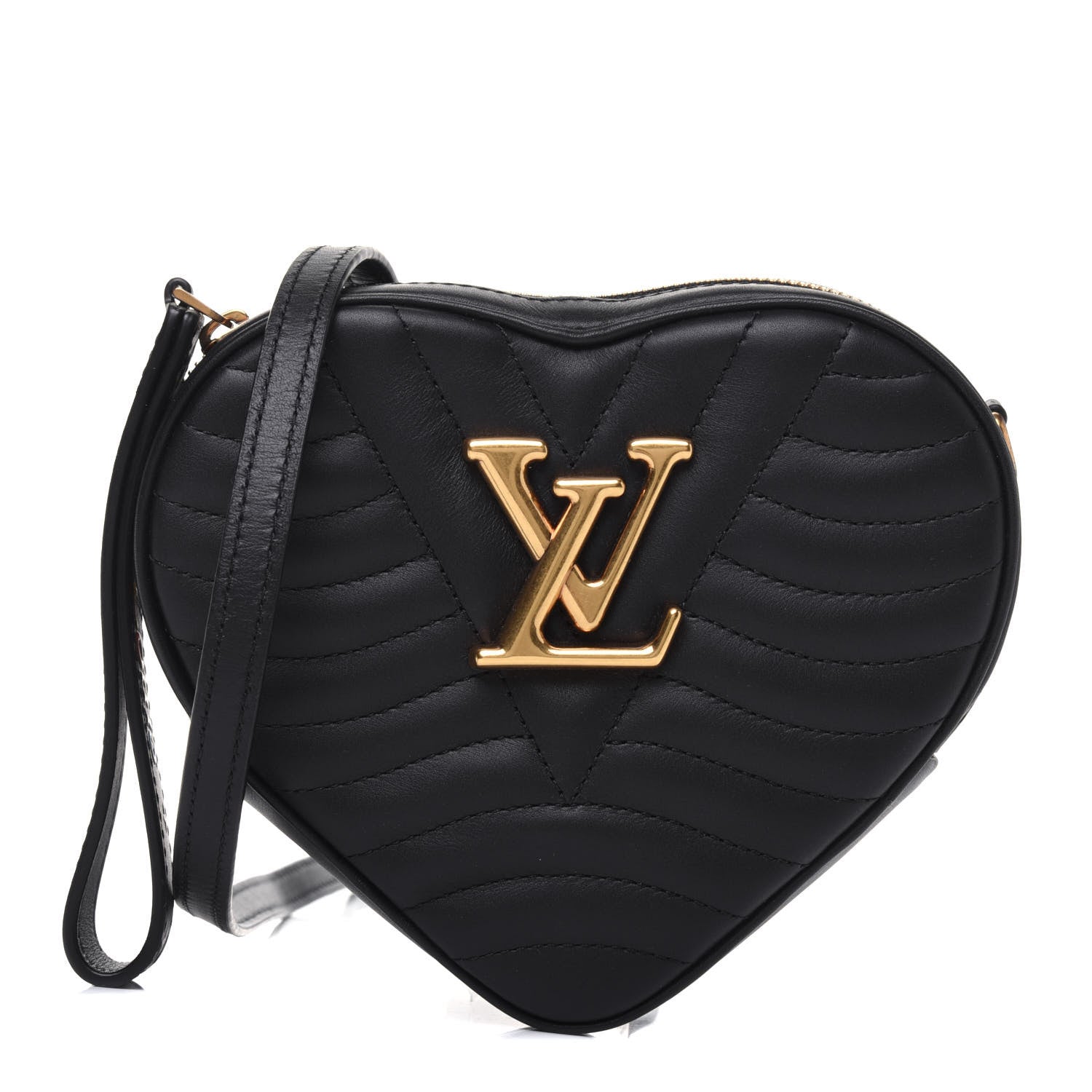 Louis Vuitton Calfskin New Wave Heart Bag Black 1 of 13
