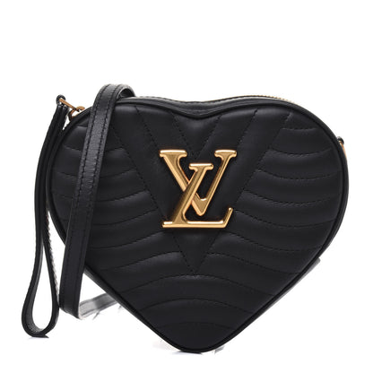 Louis Vuitton Calfskin New Wave Heart Bag Black 1 of 13