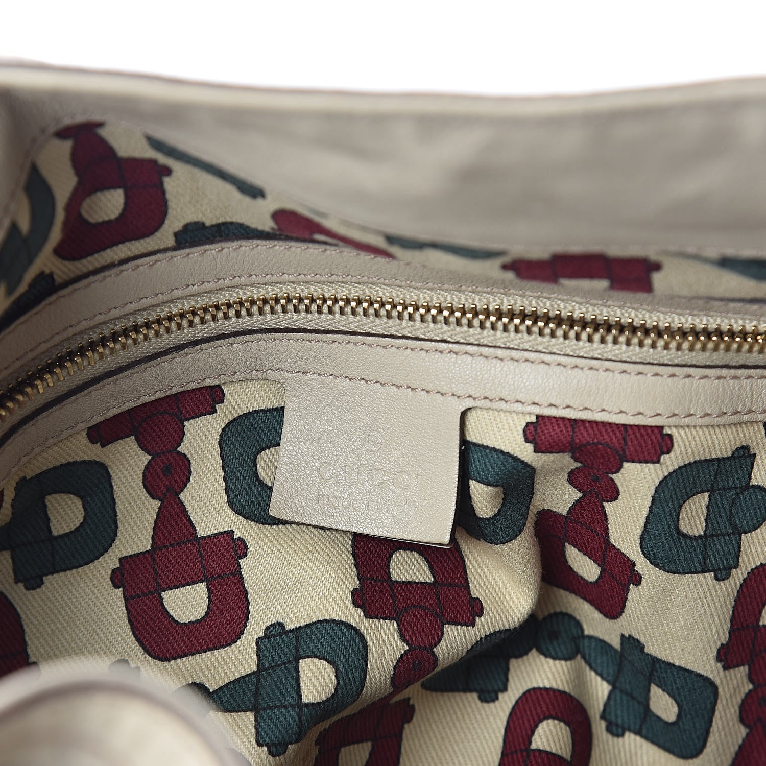 Gucci Guccissima Peggy Bamboo Top Handle Bag Ivory 6 of 10