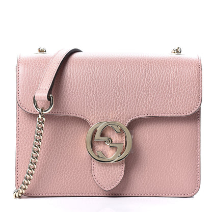 Gucci Dollar Calfskin Small Interlocking G Shoulder Bag Soft Pink 1 of 9