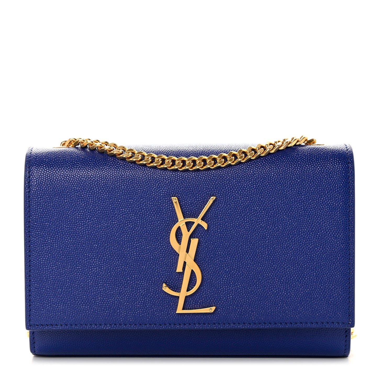 Grain De Poudre Small Classic Monogram Kate Satchel Royal Blue