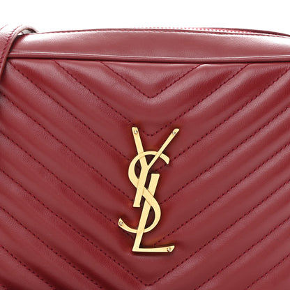 Saint Laurent Calfskin Matelasse Monogram Lou Camera Bag Rouge Eros 8 of 10