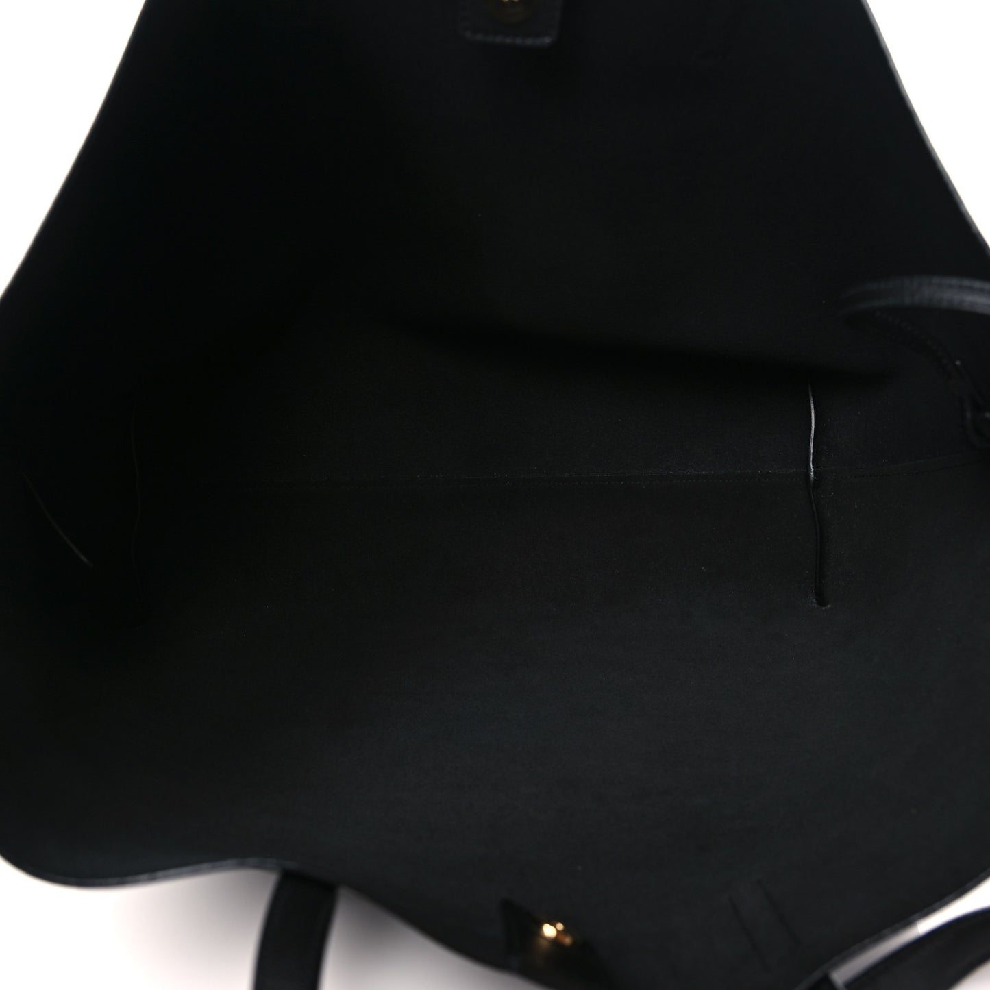 Calfskin Large Shopping Tote Black