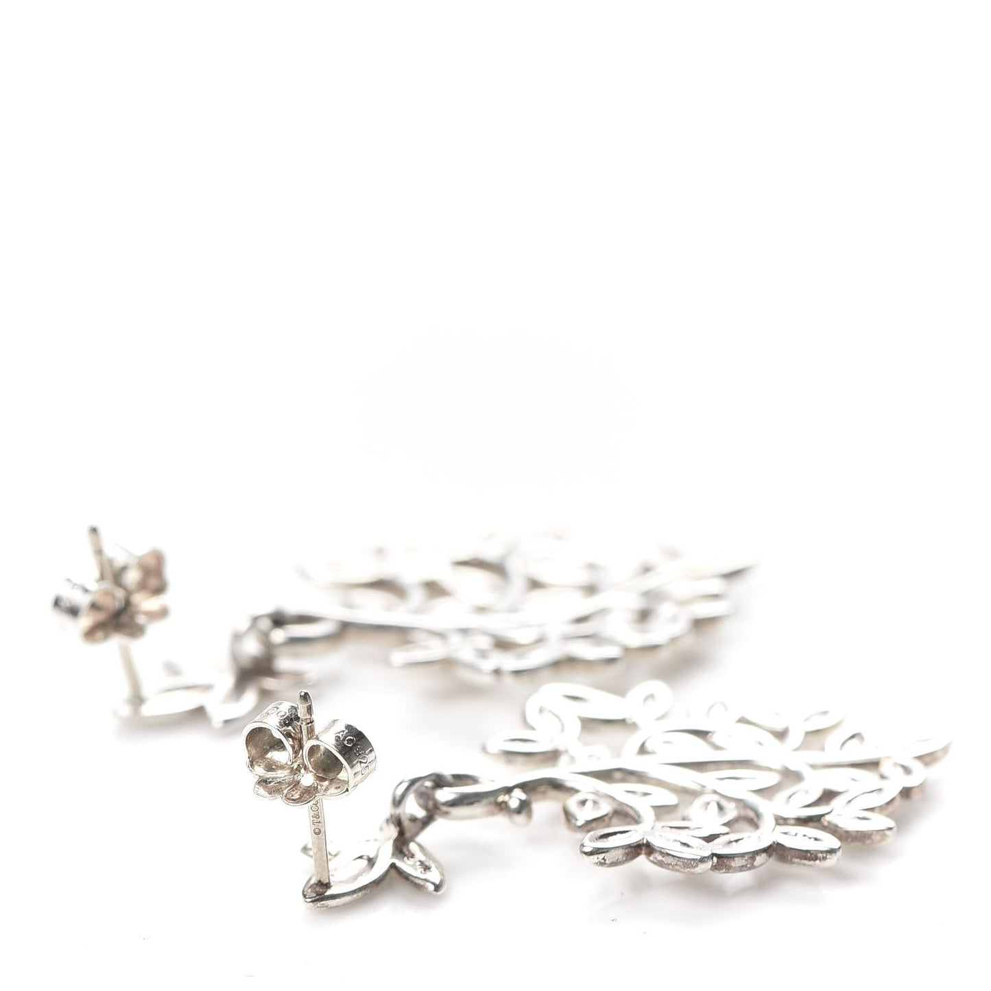 Sterling Silver Paloma Picasso Olive Leaf Drop Earrings