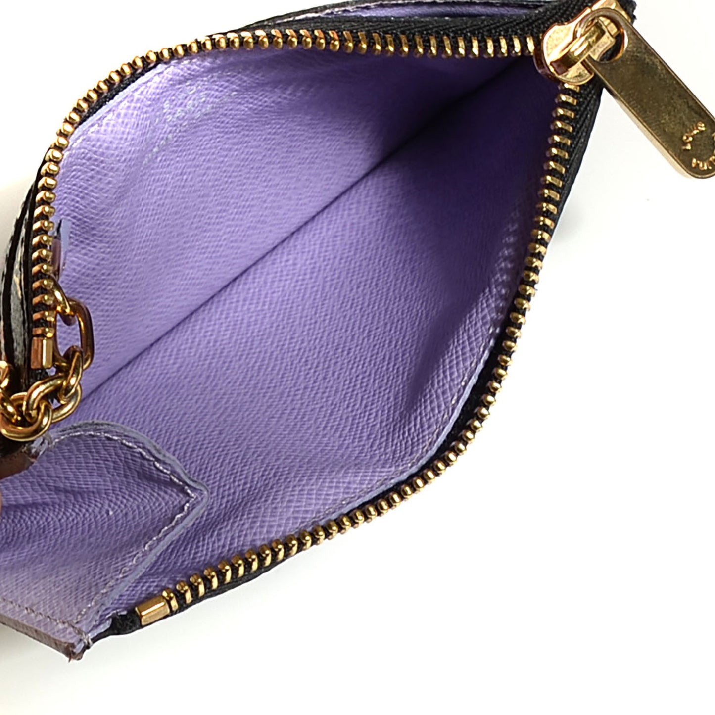 Monogram Multicolor Key Pouch Black Violet