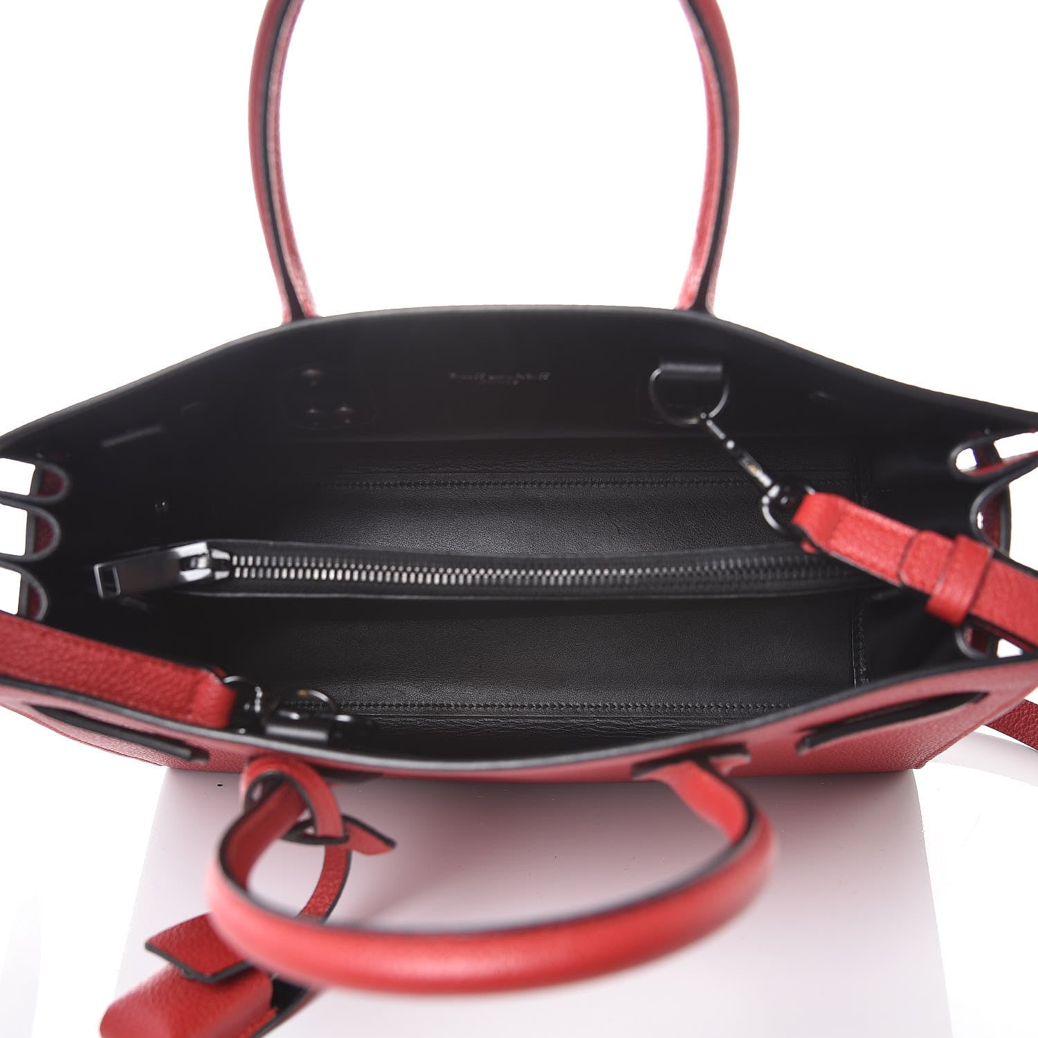Saint Laurent Grained Calfskin Baby Sac De Jour Red 5 of 10