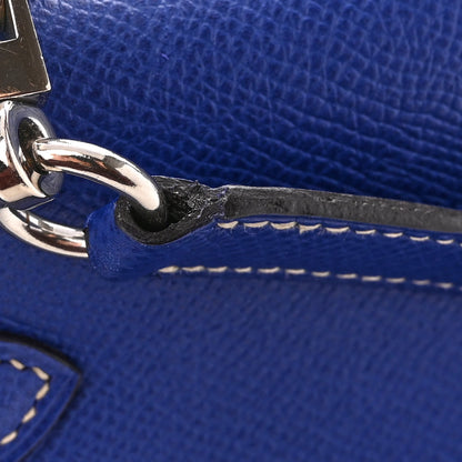 Hermes Epsom Candy Kelly Retourne 32 Bleu Electrique Mykonos 11 of 12