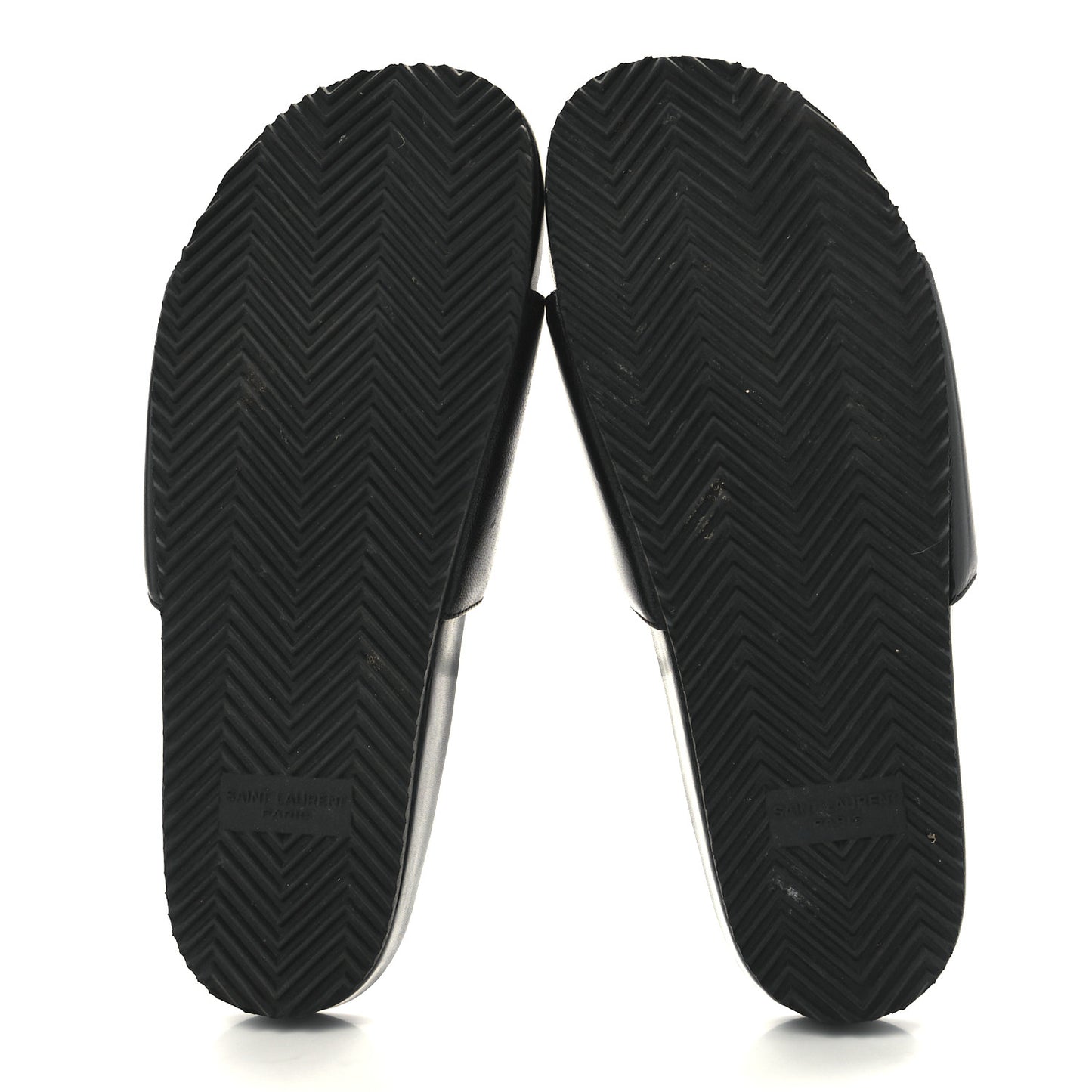Calfskin Monogram Jimmy Joan Slide Sandals 38.5 Black