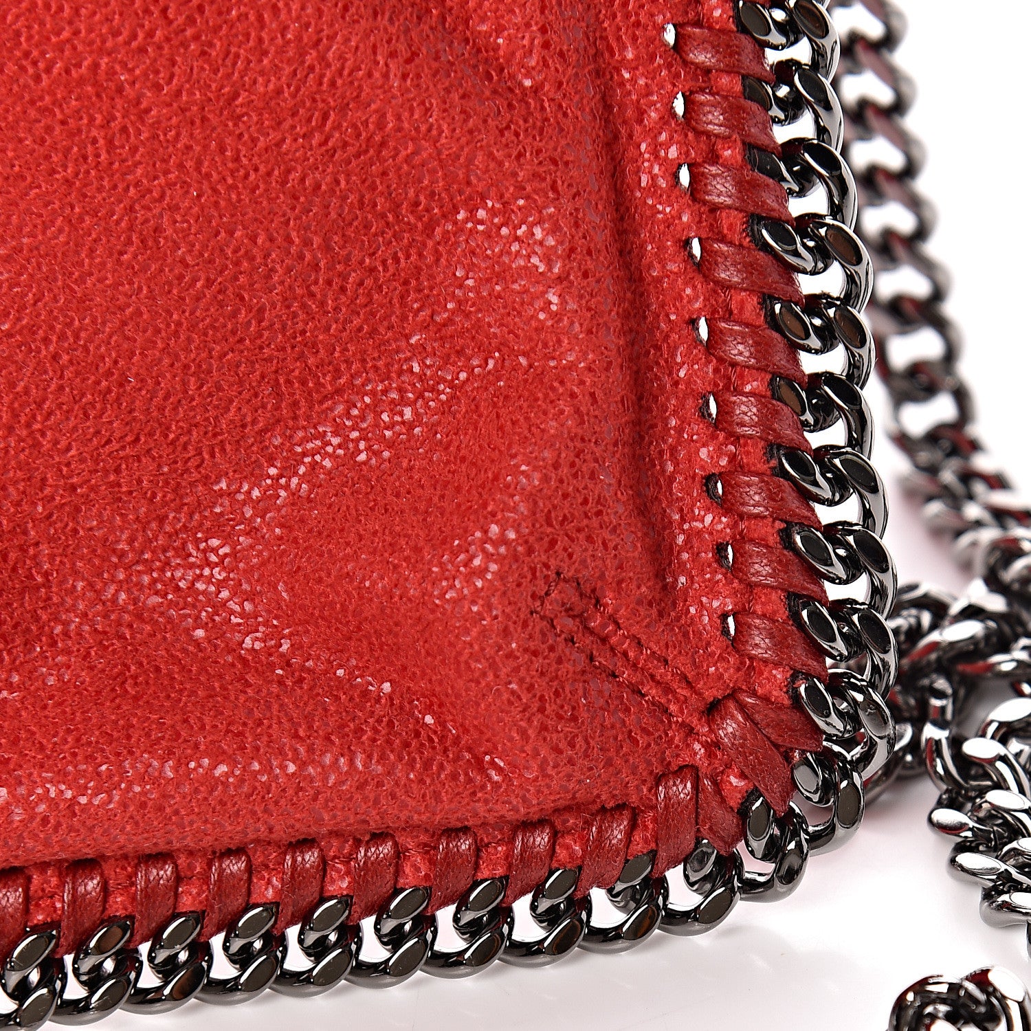 Stella McCartney Shaggy Deer Mini Falabella Crossbody Bag Cherry 10 of 13