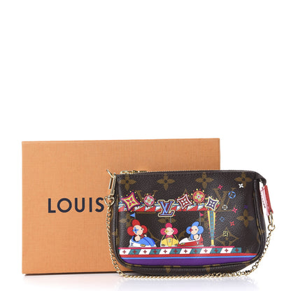 Louis Vuitton Monogram 2020 Christmas Animation Bumper Cars Mini Pochette Accessories Coquelicot 11 of 11