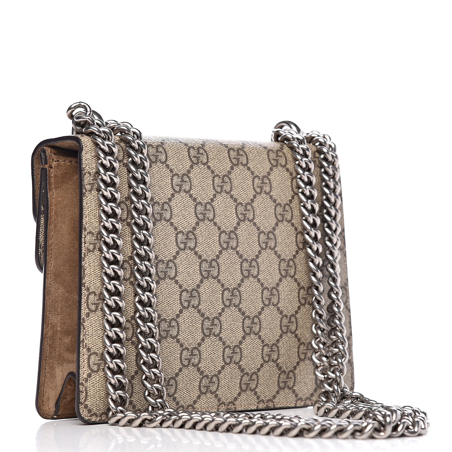Gucci GG Supreme Monogram Mini Dionysus Shoulder Bag Taupe 3 of 10