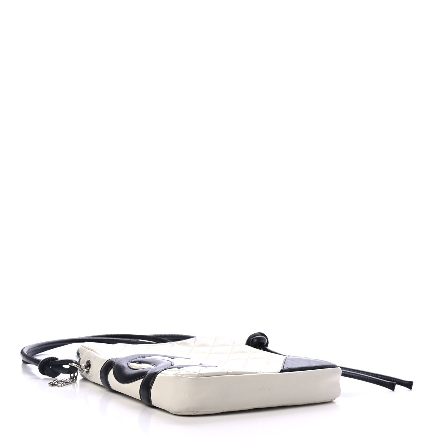 Chanel Calfskin Quilted Medium Cambon Messenger Black White 3 of 5