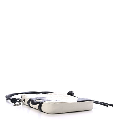 Chanel Calfskin Quilted Medium Cambon Messenger Black White 3 of 5