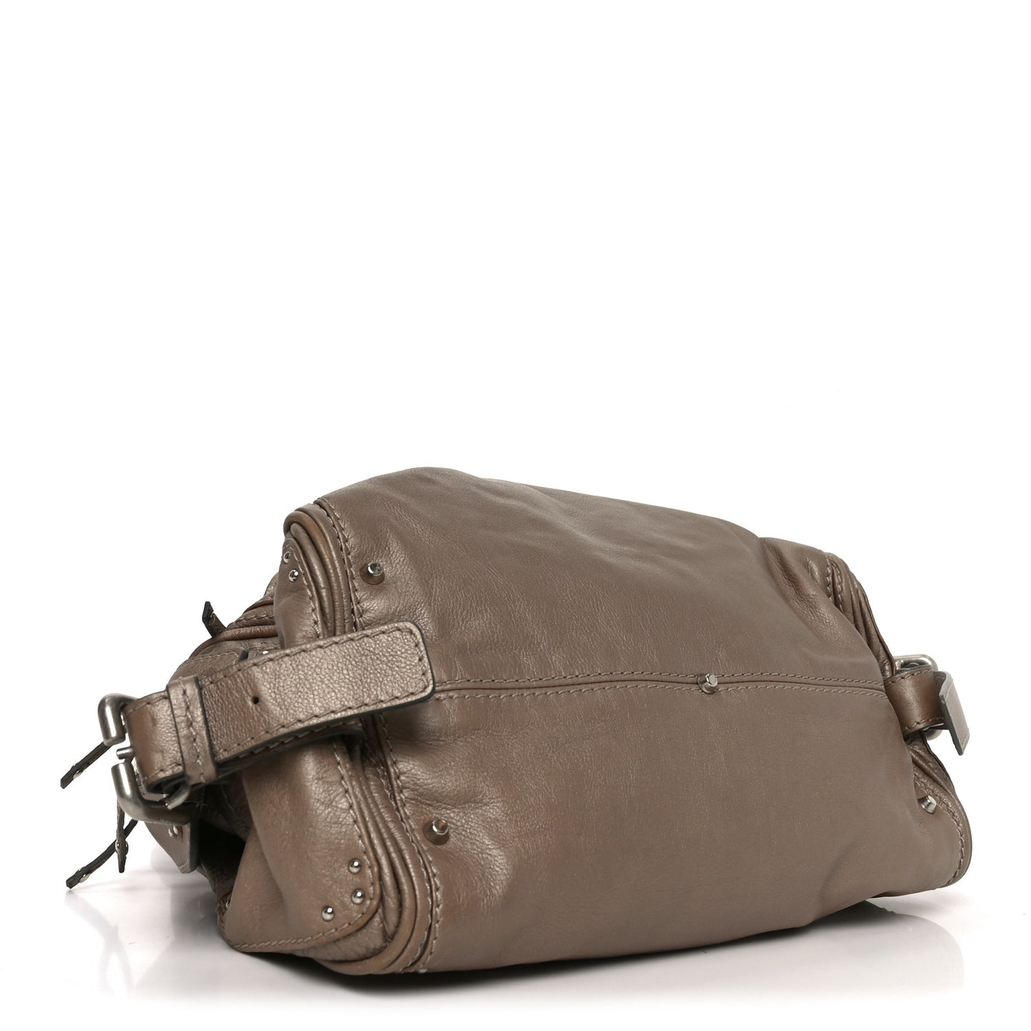 Calfskin Paddington Shoulder Bag Beige