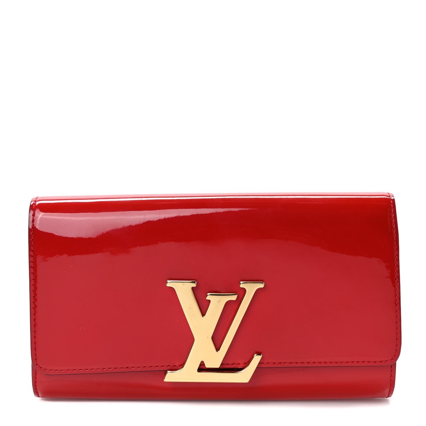 Patent Louise Clutch Cherry