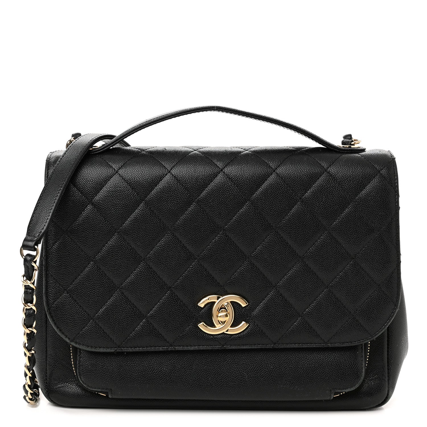 Chanel Caviar Quilted Large Business Affinity Flap Black 1 of 13