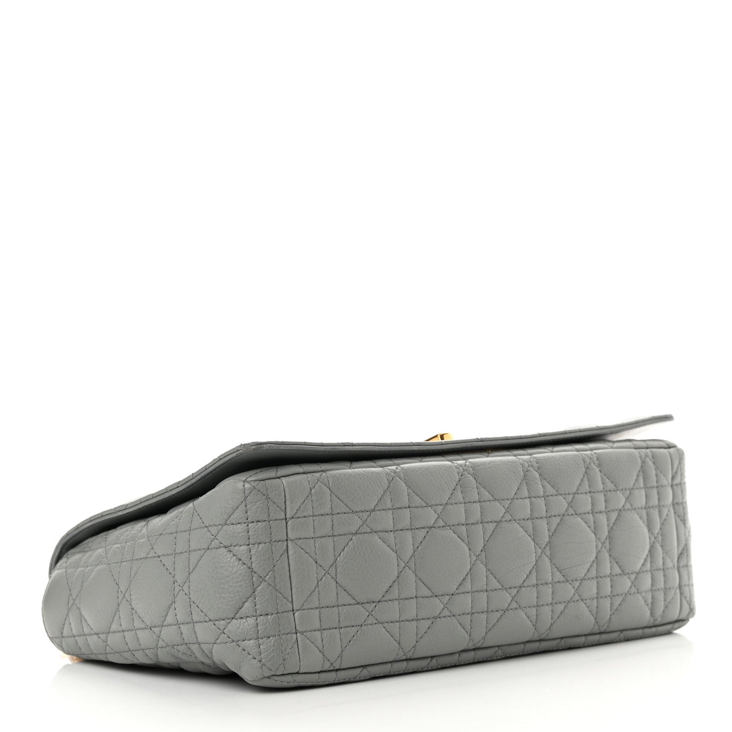 Christian Dior Lambskin Cannage Large Caro Bag Grey 4 of 17