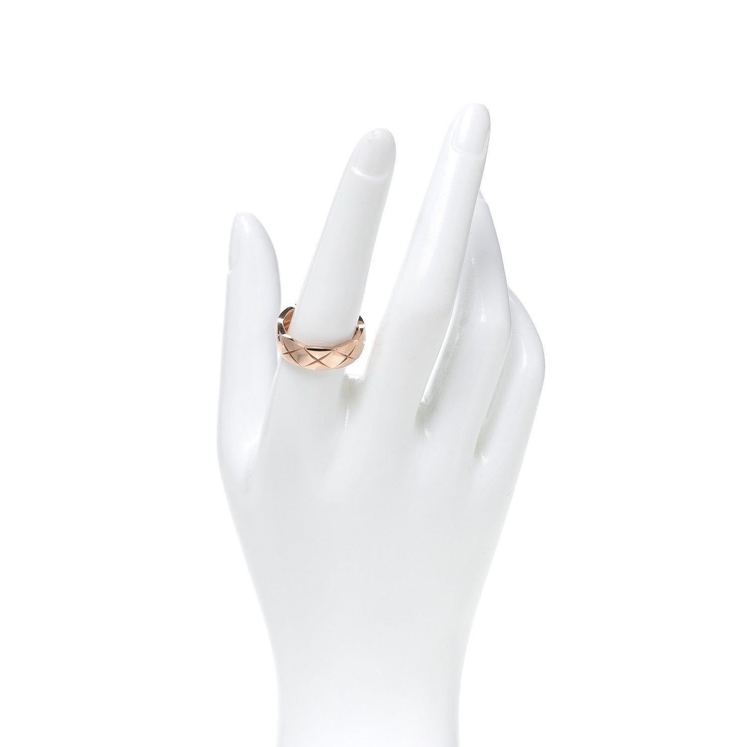 Chanel 18K Beige Gold Small Coco Crush Ring 58 8.5 2 of 5