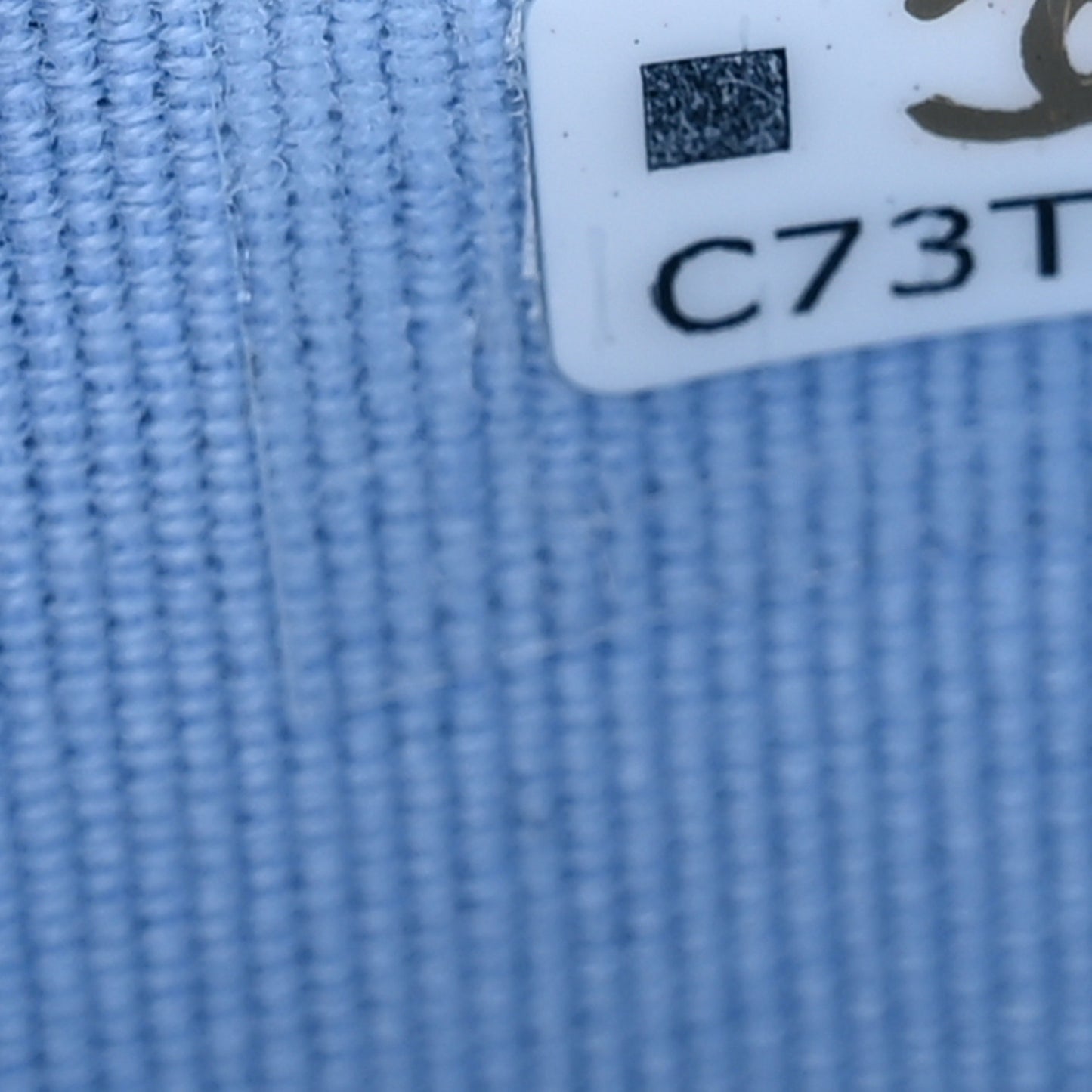 Caviar Quilted Flap Card Holder Wallet Light Blue