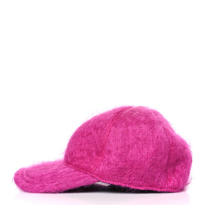 Gucci Mohair GG Lauren Baseball Hat M Fuxia 3 of 8