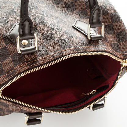 Louis Vuitton Damier Ebene Speedy Bandouliere 25 6 of 8