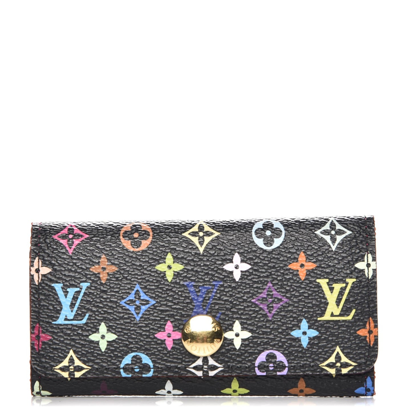 Monogram Multicolor Multicles 4 Key Holder Black Grenade