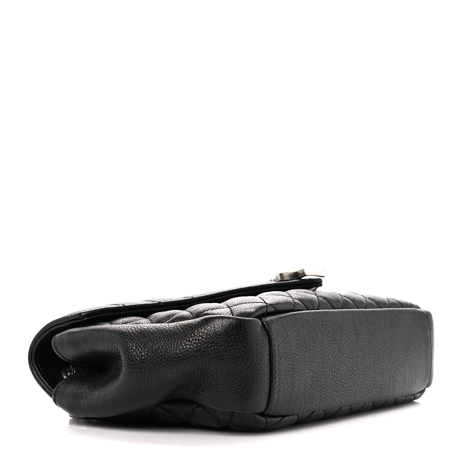 Saint Laurent Sheepskin Tri-Quilt Monogram Medium College Bag Black 4 of 11