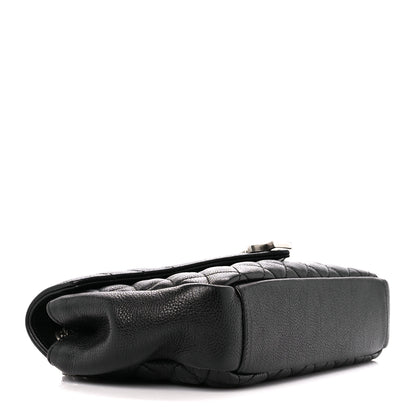 Saint Laurent Sheepskin Tri-Quilt Monogram Medium College Bag Black 4 of 11