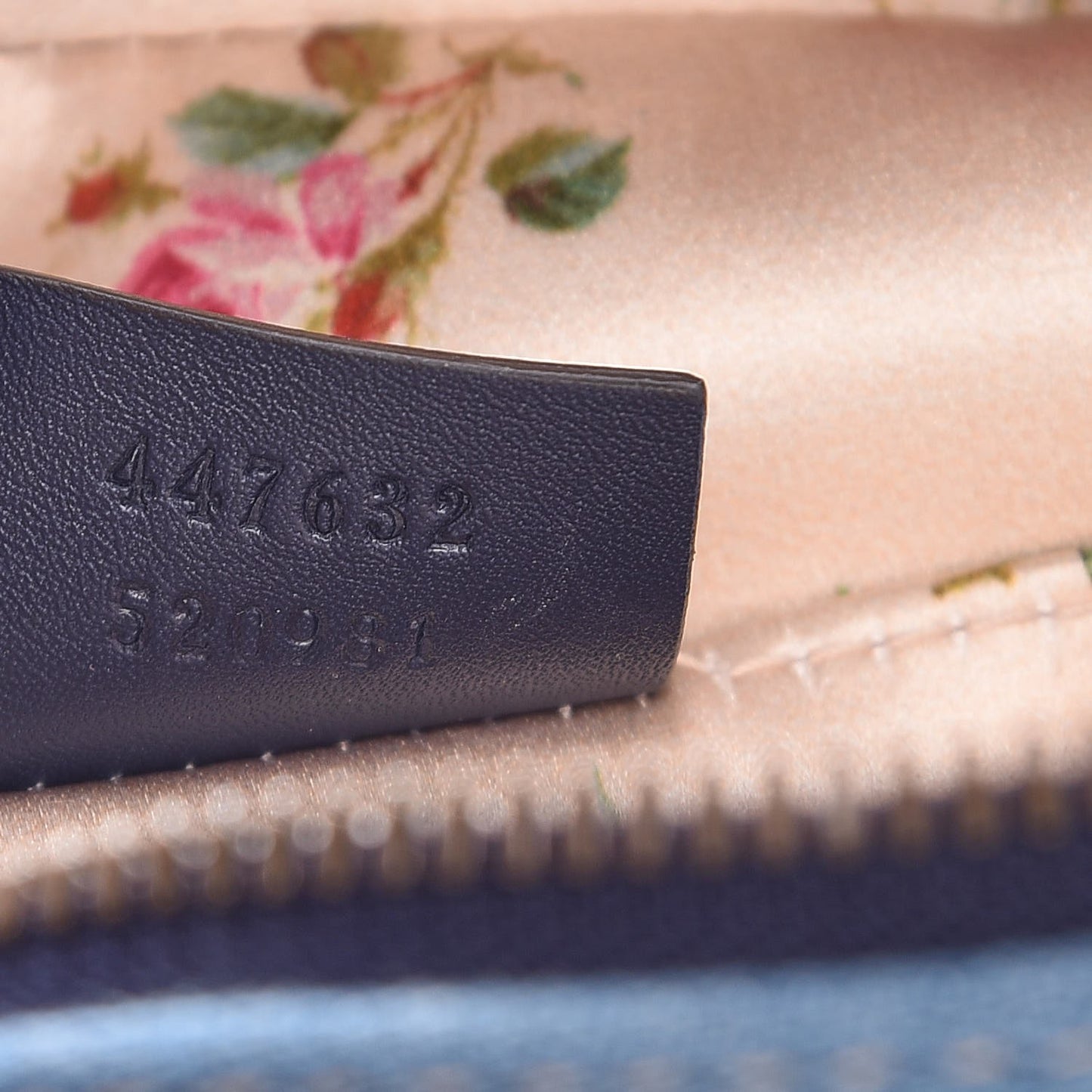 Denim Matelasse Small Pearly GG Marmont Chain Shoulder Bag Blue