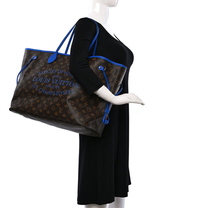 Louis Vuitton Monogram Articles de Voyage Ikat Neverfull GM Grand Blue 2 of 8