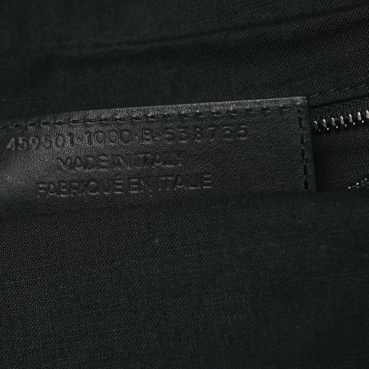 Veau Soyeux Perforated Blackout City Briefcase Black