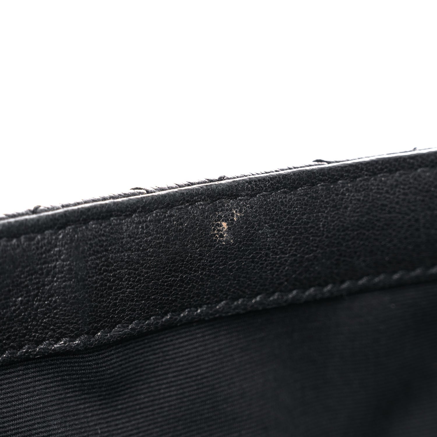 Saint Laurent Sheepskin Tri-Quilt Monogram Medium College Bag Black 14 of 16