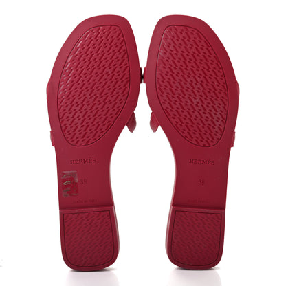 Hermes Rubber Aloha Sandals 39 Rose Baie 5 of 8
