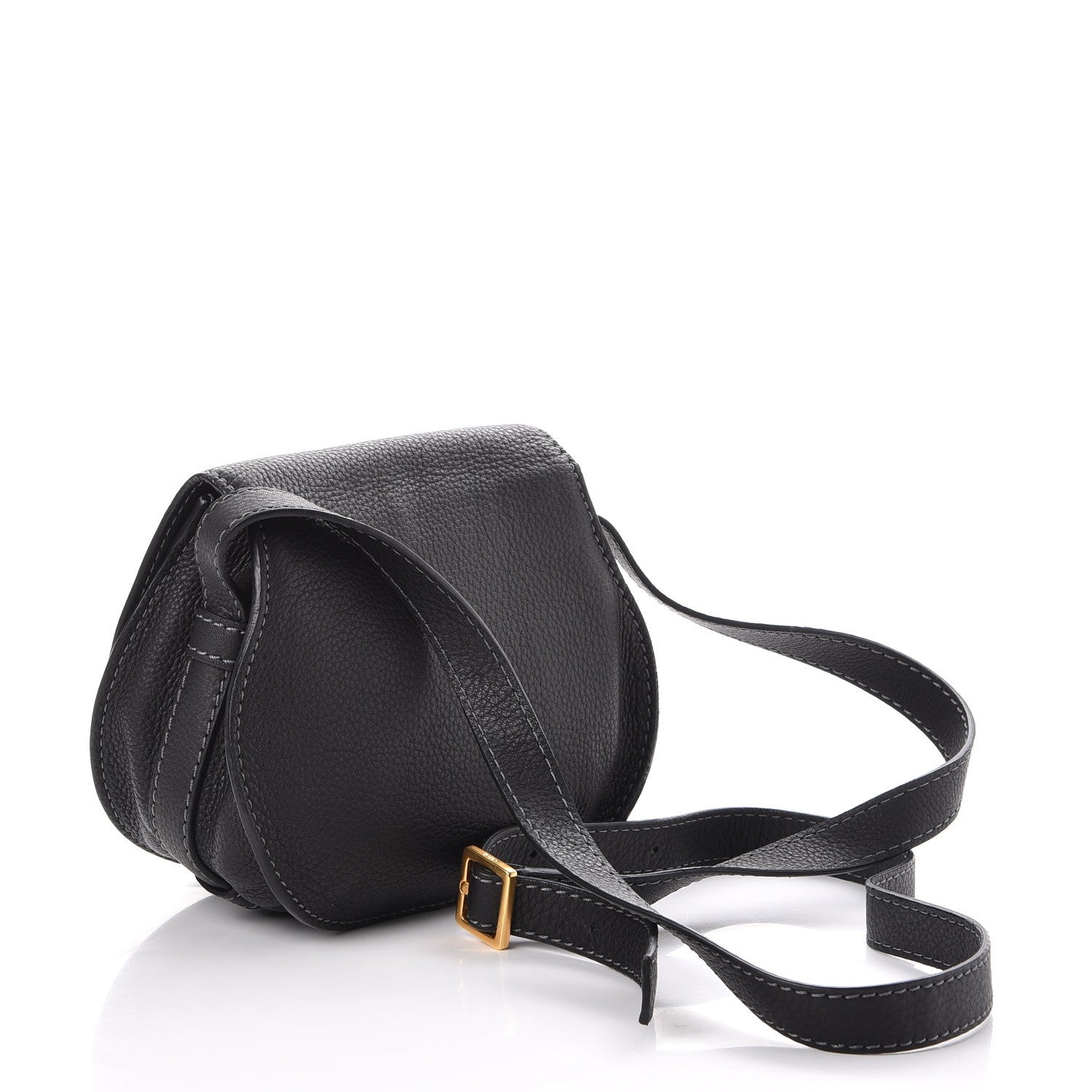 Chloe Calfskin Mini Marcie Round Crossbody Bag Black 3 of 9