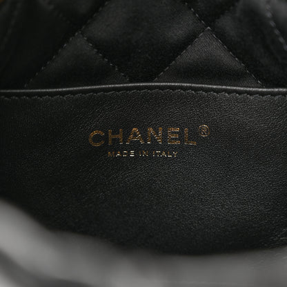 Chanel Shiny Calfskin Quilted Mini Chanel 22 Black 6 of 11