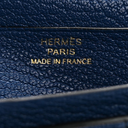 Hermes Chevre Mysore Bearn Gusset Wallet Bleu Agate 6 of 10