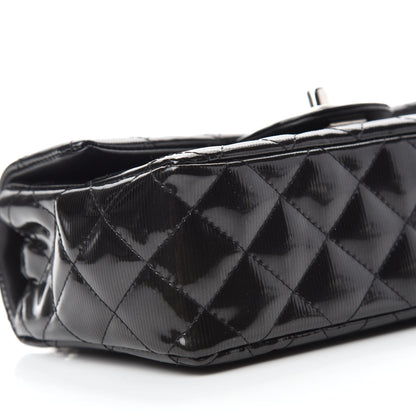 Chanel Striated Patent Quilted Mini Rectangular Flap Black 6 of 11