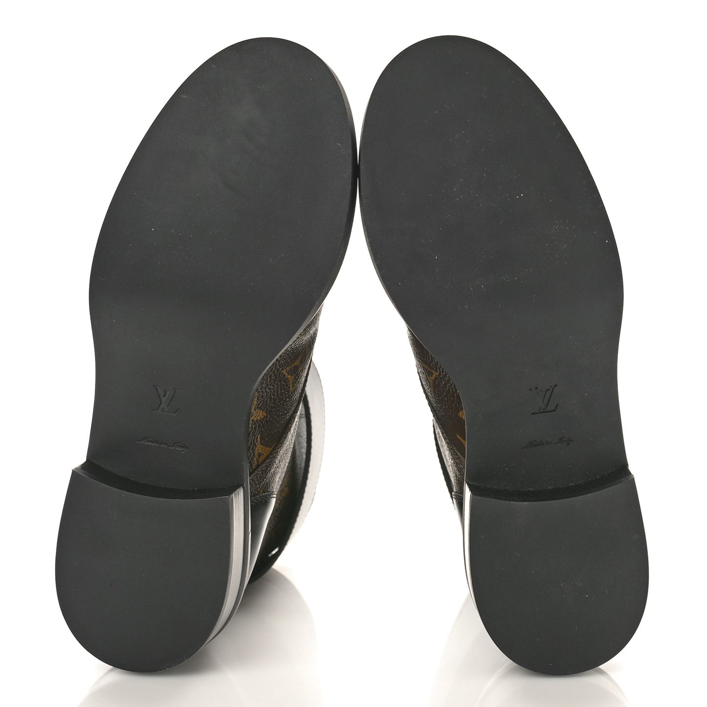 Calfskin Monogram Wonderland Flat Ranger Boots 38 Black