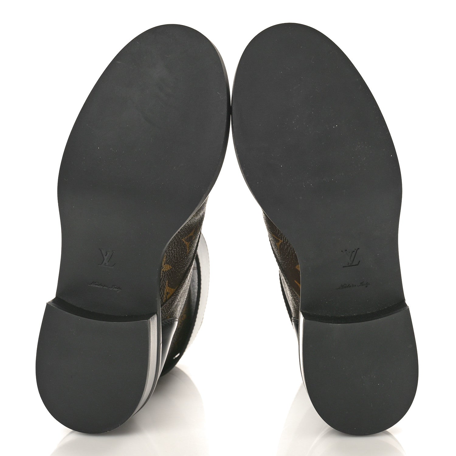 Louis Vuitton Calfskin Monogram Wonderland Flat Ranger Boots 38 Black 6 of 8