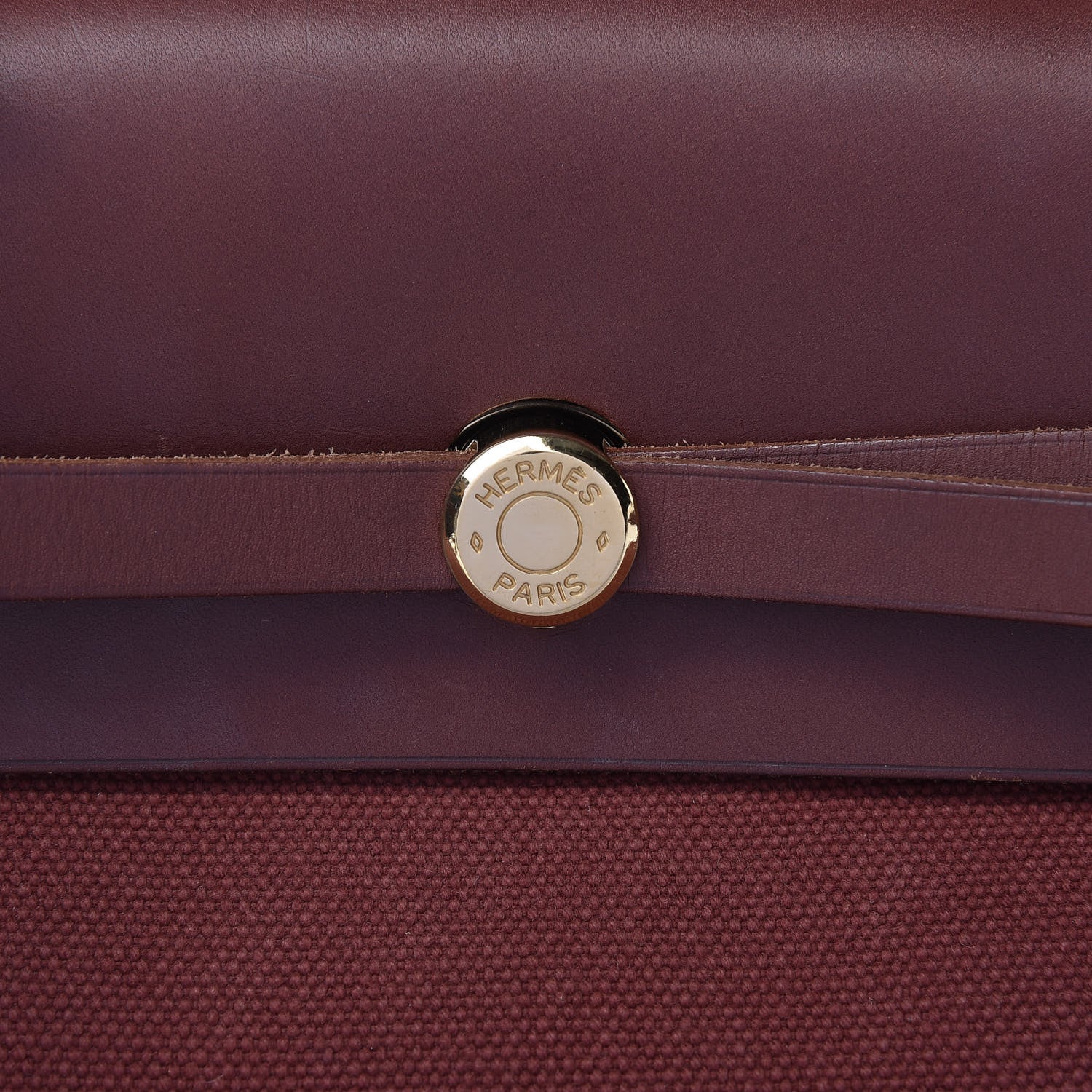 Hermes Toile Calfskin Herbag 39 GM Havane Natural 9 of 11