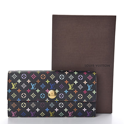 Louis Vuitton Monogram Multicolor Sarah Wallet Black Grenade 8 of 8