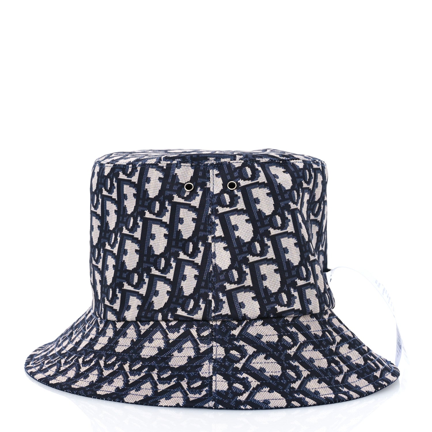 Christian Dior Oblique Reversible Teddy-D Brim Bucket Hat 59 Blue 9 of 14